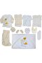 Baby 10 Piece Hospital Release Newborn Bodysuit Set Yellow Rabbit - 4