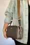Medium Size Lacoste Leather Daily 5 Compartment Crossbody Women's Shoulder Bag Lk-4023