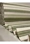 Striped Cotton Linen Fabric Green - 3