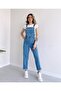 Denim Overalls Salopet Denim Long Overalls Light Blue - 5