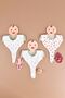 Baby Girl 3-Piece Liquid-Proof Pacifier Holder Bib