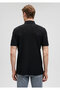 Black Polo T-Shirt Slim Fit / Narrow Cut 0610107-900 - 4