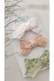 Hairless Baby Hair Clips Set of 3 |   F Eyelet Embroidery U Bowknot Baby Girl Hair Clip for Newborns and Babies with Less Hair