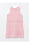 Lcw Vision White Striped Crew Neck Striped Women's Dress (S4) - 5