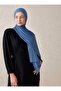 Lycra Combed Viscose Shawl 70X180Cm - Denim Color - 3