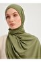 شال من القطن الممشط والليكرا مقاس 70x180 سم - زيتوني - 2