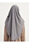 عمامة رمادية عملية طويلة مطوي جاهزة Hijab - 2