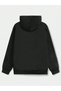 Back to Nature Sweatshirt Zippered Cardigan - Black Printed Oversize Pocket Winter Hoodie - 2