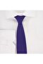 Purple Color Dobby Woven Tie and Handkerchief - 2
