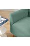 Stretch Elastic Flexible Washable Square Pattern Three-Person Denim Cover Seat Cover 1 Piece - 4