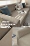 Stretch Elastic Flexible Washable Square Pattern Three-Person Denim Cover Seat Cover 1 Piece