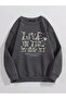 Unisex Live in the Moment Printed Oversize Fleece Sweatshirt