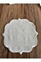 6 Pieces Premium Linen Fabric Edges Embroidery Coffee Side Cocktail Presentation Napkin - 2