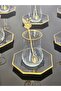 Atlas18 Piece Tea Set Black Eva Cup with Butterfly Teaspoon (Black Glass Tea Plate) - 3