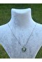Heart Jewelled Steel Necklace