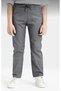 Unisex Children's Ribbed Waist Canvas School Pants with Laces - 2