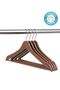 24 pieces - wooden appearance plastic a quality clothes hanger wooden color - 4
