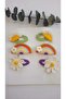 Colorful Karma Handmade Hair Accessories Set of 6 Karma Snap Clips - 3