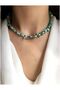 Women's Turquoise and Real Pearl Natural Stone Design Necklace - 4