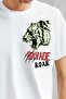 Men's Printed T-Shirt - Savage Tiger Printed Oversize T-Shirt - 3