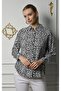 Women's Long Sleeve Printed Viscose Shirt