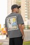 Palestine Design Back Printed High Quality Compact Unisex Oversize T-Shirt - 3