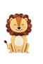 Lion Balloon 6 Year Old Balloon Set Safari Concept Lion Balloon and Gold Color Number Balloon - 2