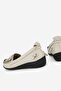 Women's Beige Genuine Natural Leather Daily Flat Shoes - 4