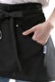 Black Half Apron Kitchen Apron Waterproof Barista Waiter Florist Apron - 7