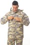 New Camouflage Coloured 52/6 Airsoft Parka Coat - Long Sleeve, Hat and Zipper - 3