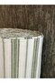 Striped Cotton Linen Fabric Green