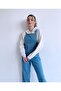 Denim Overalls Salopet Denim Long Overalls Light Blue - 6