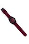 Men's Watch Silicone Band - Red Color Silicone Band - Round Large Case - 3