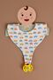 Liquid Proof Pacifier Holder Bib - Colorful Cars