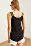 Women's Black Ethnic Strap Asymmetrical Knitted Viscose Blouse Blz- 19002703 - 6