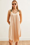 Women's Stone Ethnic Strap Asymmetrical Dress Elb- 19000612