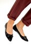 Black Patent Leather Women's Ballerinas 19486 - 2