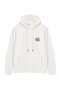 Ecru Oversize/Wide Cut Fleece Inside Hooded Rock Print Sweatshirt Tmnaw24Sw00195 - 4