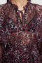 Multicolor Floral Hem Waist Opening Maxi Lined Woven Winter Dress Twoaw25El00179 - 4