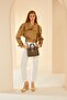 Brown Women's Shoulder Bag 05PO24Y1850
