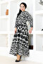 Black Leopard Print Dress - HBS9580