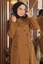Garni Detailed Coat Brown Mi̇h10385 - 3