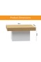 Modern Square Coffee Table - Coco Bolo & White, Durable, Space-Saving, Easy Maintenance - 5