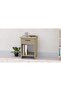 Grey Oak Night Stand w/ Drawer & Open Shelves - Perfect for Bedroom & Living Room - 4