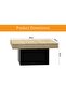 Modern Square Coffee Table – Natural Oak & Black, Durable, Space-Saving, Easy to Maintain - 5
