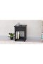 Modern Nightstand with Drawer & Open Shelves - Versatile, Easy Assembly - Black - 4