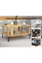 Modern Coffee Table with Storage Shelf - Durable, Space-Saving, Easy Maintenance - 2