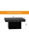 Modern Square Coffee Table - Durable, Space-Saving, Easy Maintenance - Black Grigia - 5