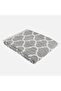 Damask Design Double Sided Jacquard Linen Cotton Woven King Size 240x260cm Pique Bedspread - 7