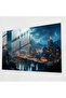 Mythology Glass Print, Futuristic Mythological City, Mythology, Curiosity